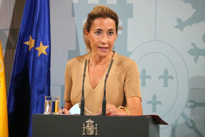 Pla mitjà de la ministra de Transports, Mobilitat i Agenda Urbana, Raquel Sánchez. Imatge del 8 de setembre de 2021 (Horitzontal)