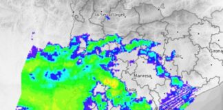 Alerta per temps violent, amb possibilitat de pedra o tornados, a les Terres de l’Ebre