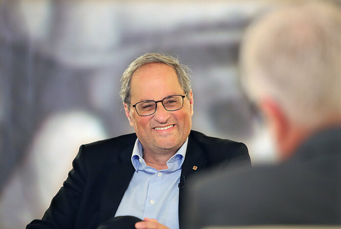 Santa Coloma de Farners: Entrevista al president Quim Torra a la Casa de la Paraula 532#Manel Lladó