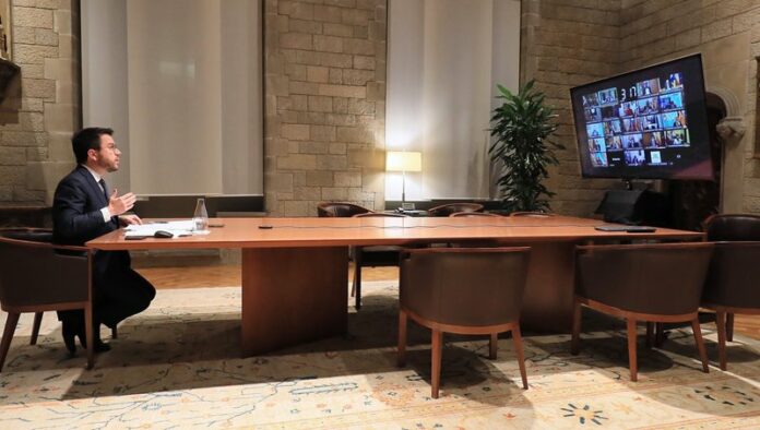 Aragonés interviene telemáticamente en la conferencia de presidentes