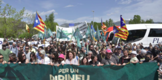 El «no» als Jocs es fa sentir a Puigcerdà amb una gran concentració