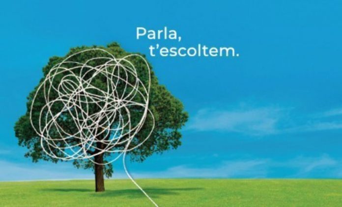 Barcelona. Campanya de la Diputació de Barcelona contra el suïcidi. Detall del cartell Foto: DIPUTACIO DE BARCELONA