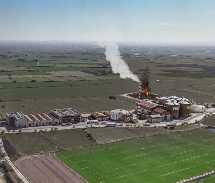 Recreació de la planta de biogàs projectada a la Sentiu de Sió (la Noguera) Foto: Plataforma Pobles Vius 553#ELPUNT