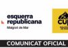 ERC i la CUP de Malgrat anuncien candidatura conjunta pel 2027