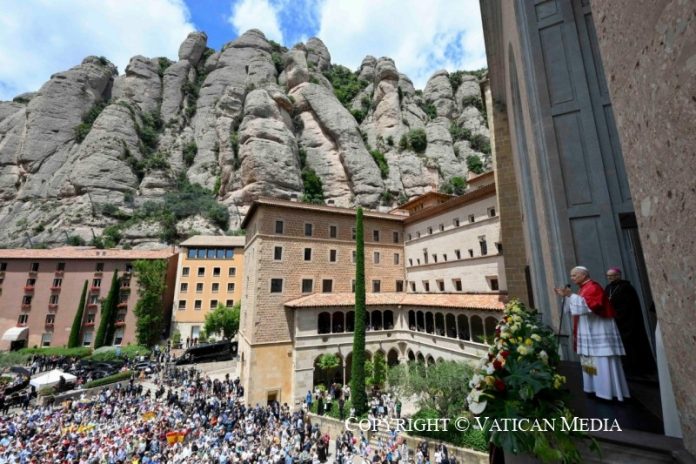 papa montserrat - vatican media