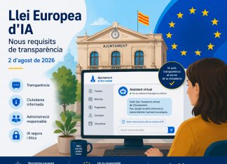 Els ajuntaments hauran d’identificar els xatbots i determinats continguts generats amb intel·ligència artificial